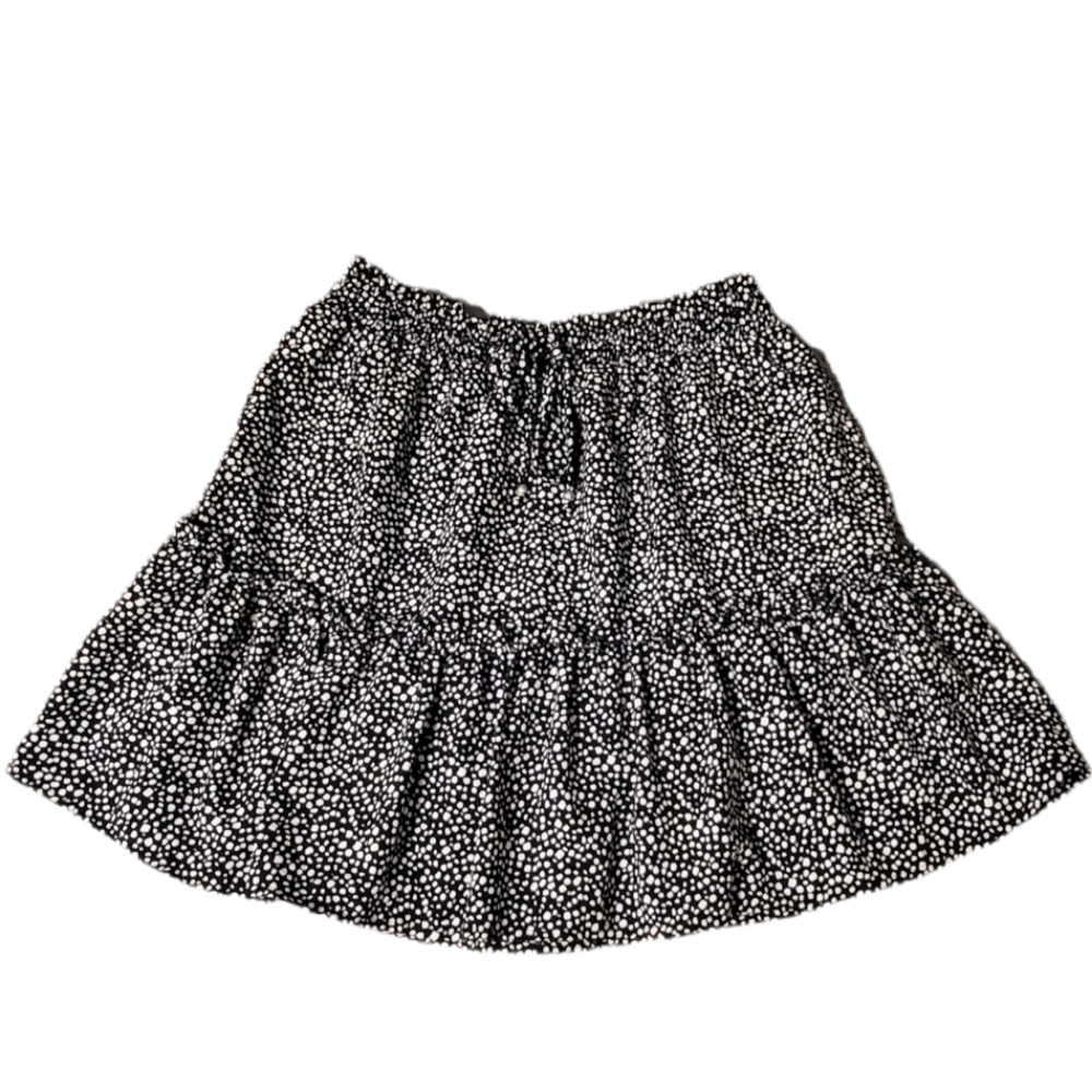 Cute and Comfy Black & White Polka-dot Skirt Sz Medium Boutique